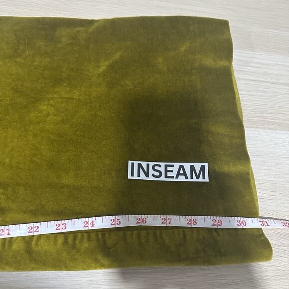 Maeve Anthropologie Women’s Naomi Chartreuse Velvet Trouser Pants Size 8 - Picture 13 of 15